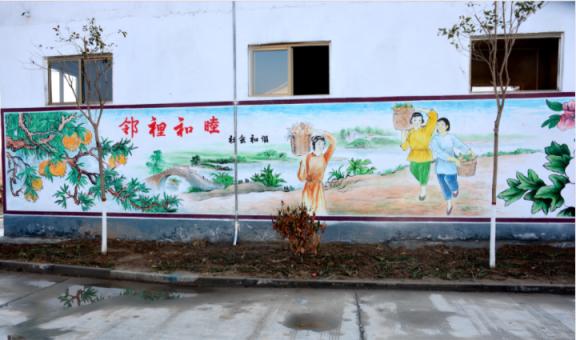 兴平乡镇文化墙 乡风文明焕发新活力